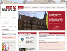 Tablet Screenshot of coesfeld.de